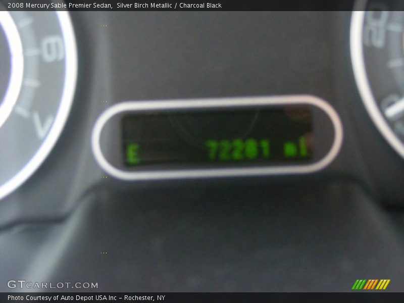 Silver Birch Metallic / Charcoal Black 2008 Mercury Sable Premier Sedan
