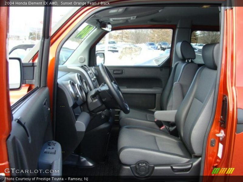 Sunset Orange Pearl / Black 2004 Honda Element EX AWD