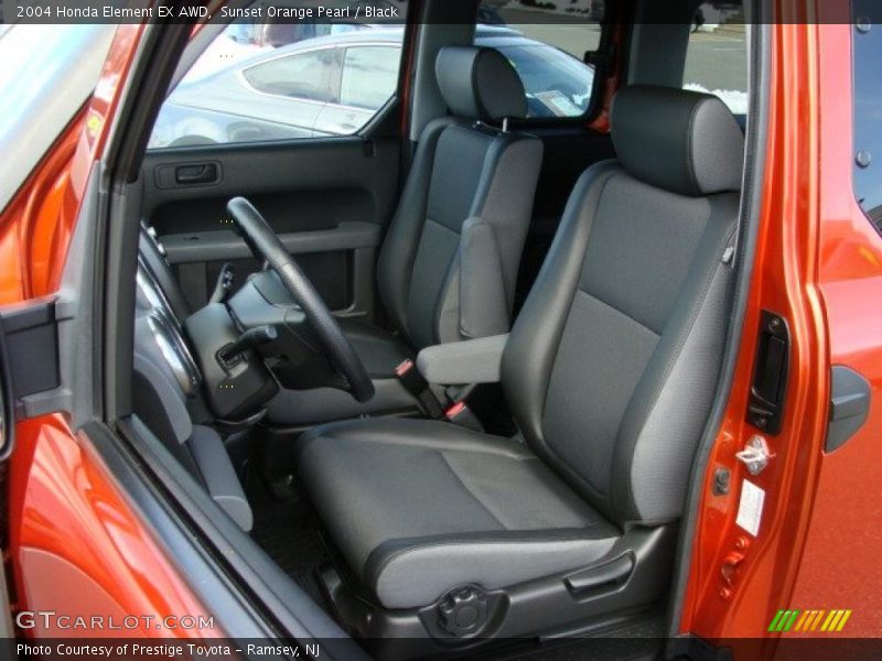 Sunset Orange Pearl / Black 2004 Honda Element EX AWD