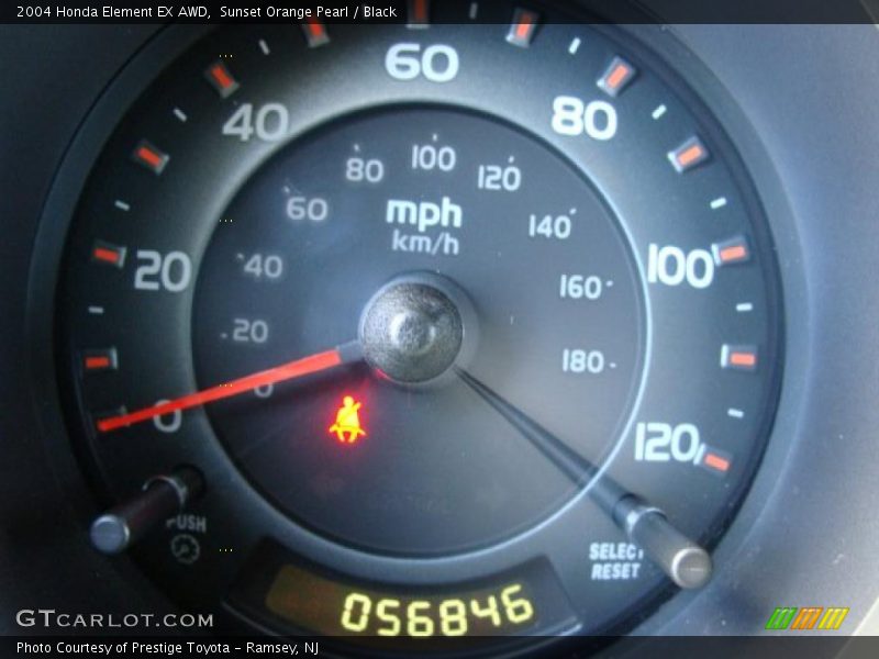 Sunset Orange Pearl / Black 2004 Honda Element EX AWD