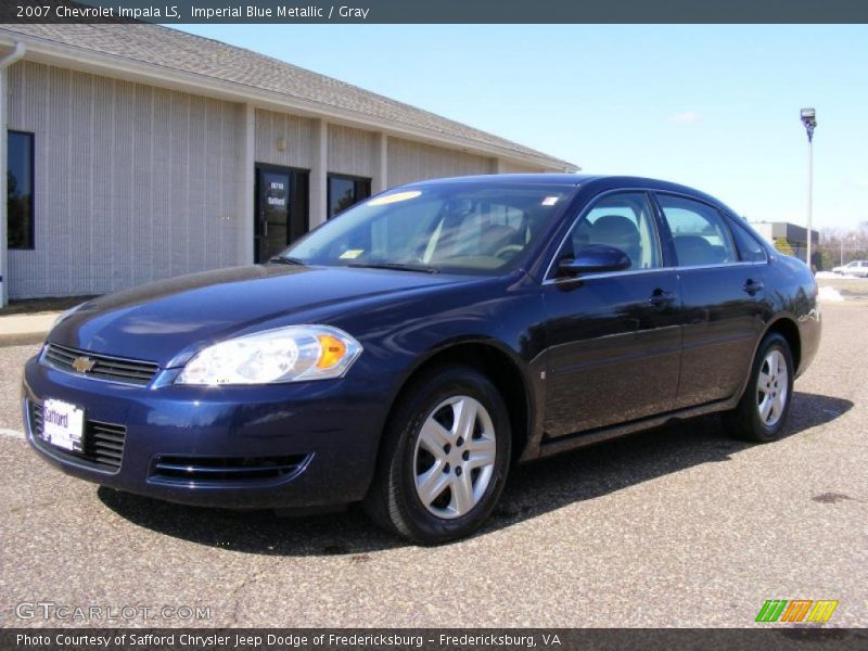 Imperial Blue Metallic / Gray 2007 Chevrolet Impala LS