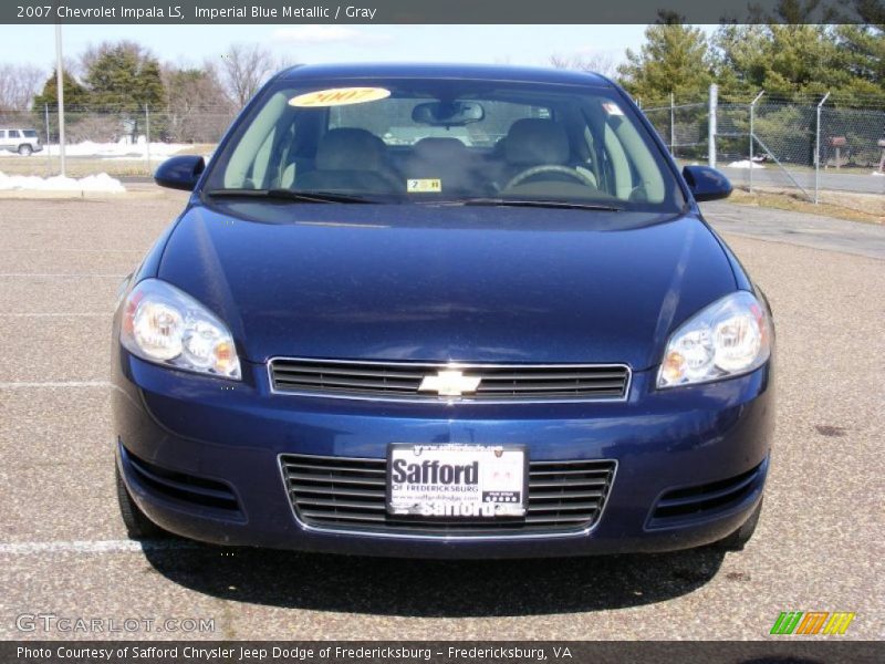 Imperial Blue Metallic / Gray 2007 Chevrolet Impala LS