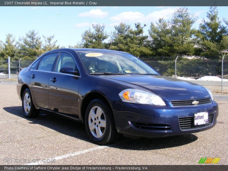 Imperial Blue Metallic / Gray 2007 Chevrolet Impala LS