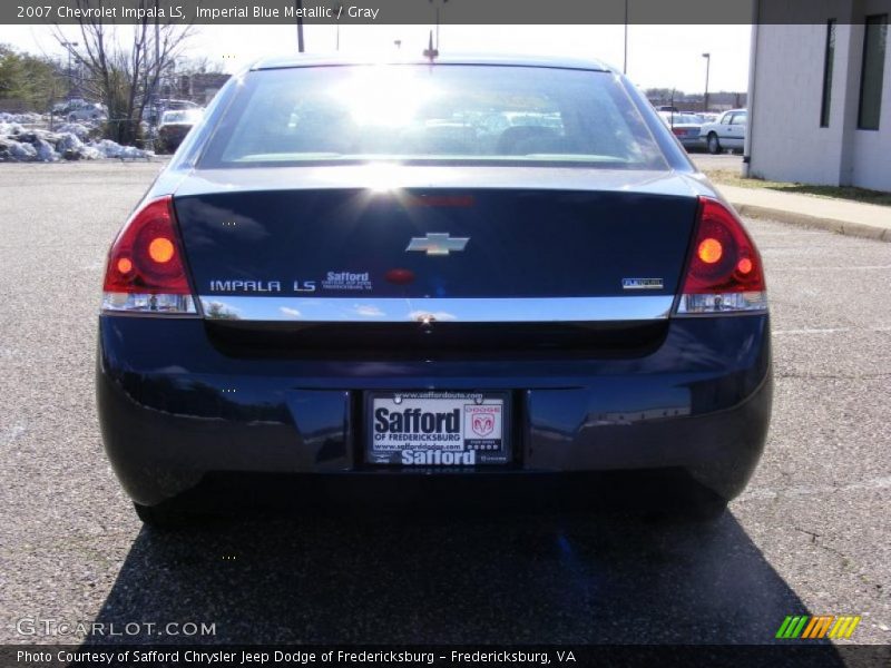 Imperial Blue Metallic / Gray 2007 Chevrolet Impala LS