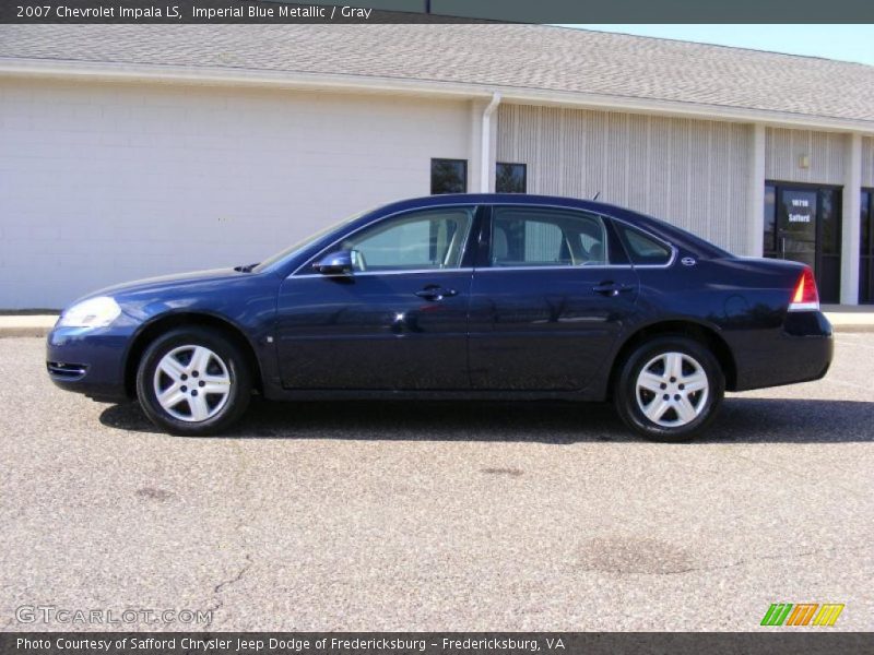 Imperial Blue Metallic / Gray 2007 Chevrolet Impala LS