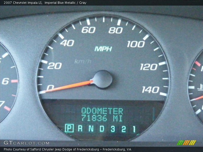 Imperial Blue Metallic / Gray 2007 Chevrolet Impala LS