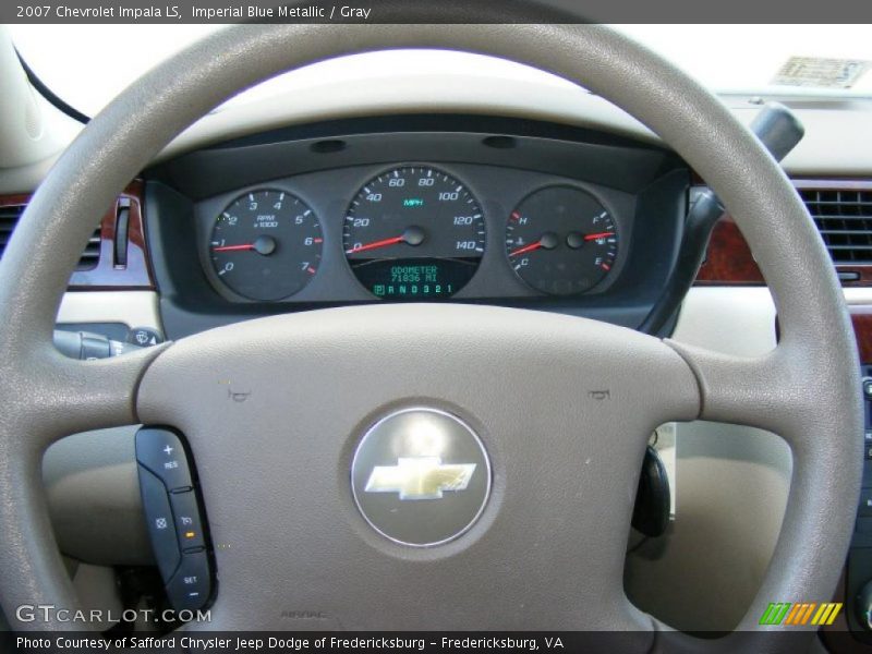 Imperial Blue Metallic / Gray 2007 Chevrolet Impala LS