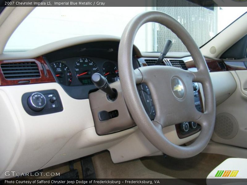 Imperial Blue Metallic / Gray 2007 Chevrolet Impala LS