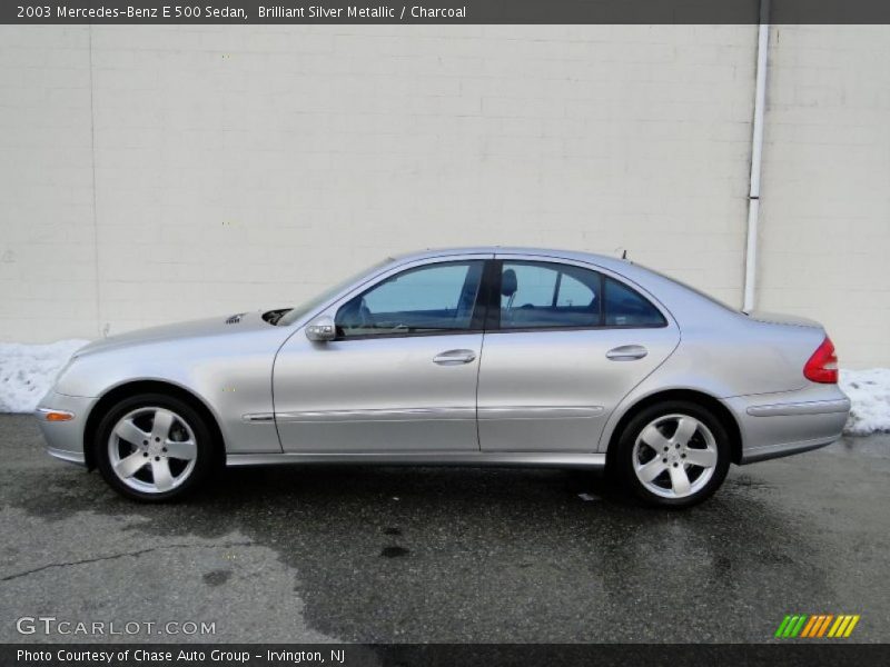 Brilliant Silver Metallic / Charcoal 2003 Mercedes-Benz E 500 Sedan