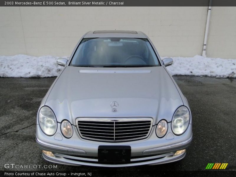 Brilliant Silver Metallic / Charcoal 2003 Mercedes-Benz E 500 Sedan