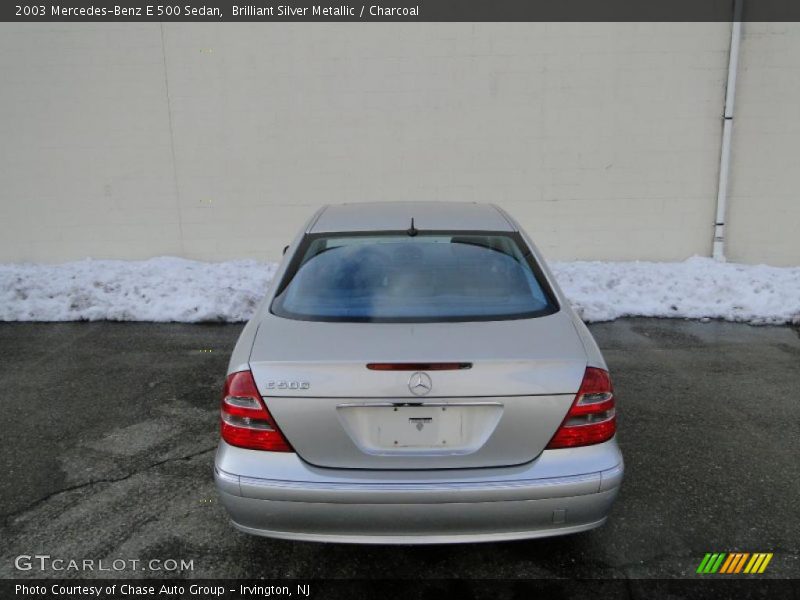 Brilliant Silver Metallic / Charcoal 2003 Mercedes-Benz E 500 Sedan