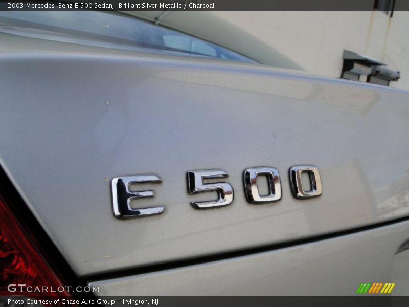 Brilliant Silver Metallic / Charcoal 2003 Mercedes-Benz E 500 Sedan