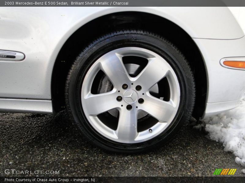 Brilliant Silver Metallic / Charcoal 2003 Mercedes-Benz E 500 Sedan