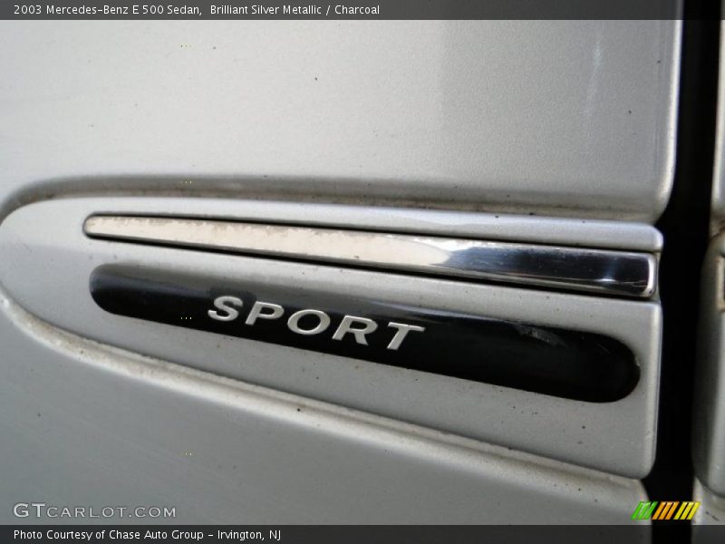 Brilliant Silver Metallic / Charcoal 2003 Mercedes-Benz E 500 Sedan