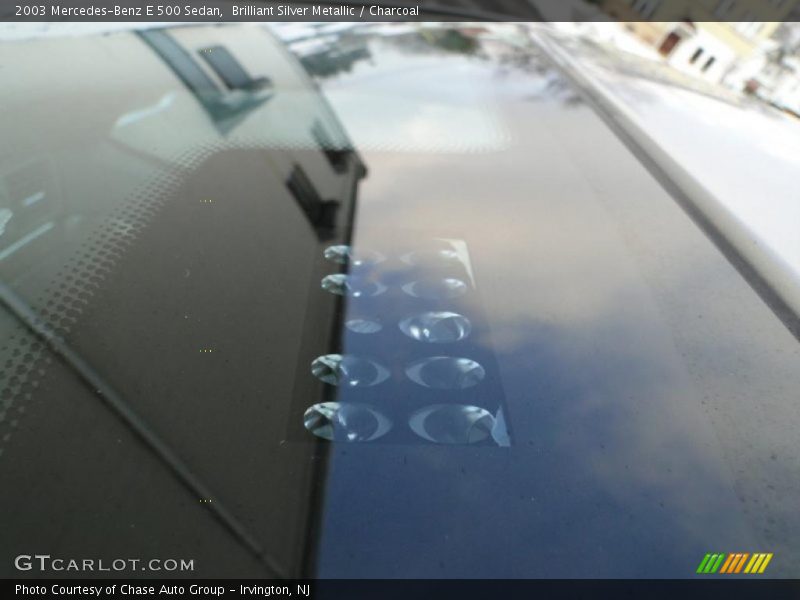 Brilliant Silver Metallic / Charcoal 2003 Mercedes-Benz E 500 Sedan