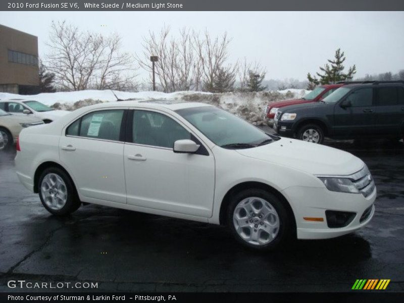 White Suede / Medium Light Stone 2010 Ford Fusion SE V6
