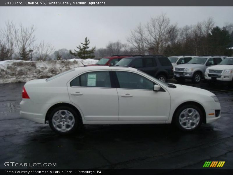 White Suede / Medium Light Stone 2010 Ford Fusion SE V6