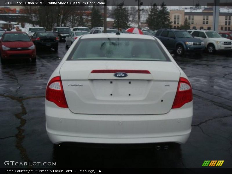 White Suede / Medium Light Stone 2010 Ford Fusion SE V6