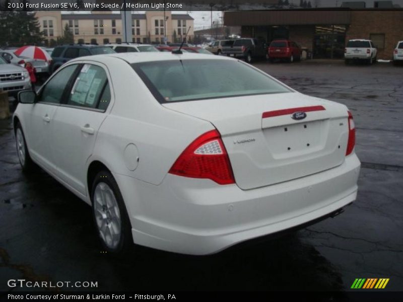 White Suede / Medium Light Stone 2010 Ford Fusion SE V6