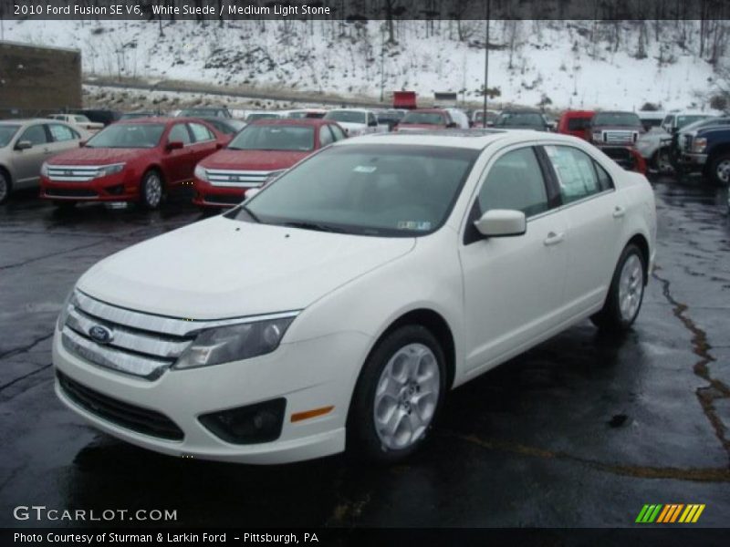 White Suede / Medium Light Stone 2010 Ford Fusion SE V6