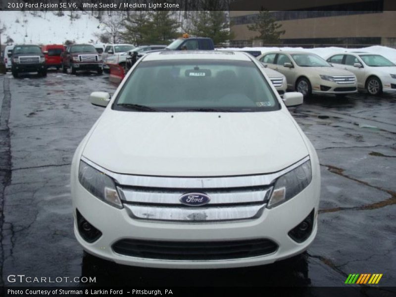 White Suede / Medium Light Stone 2010 Ford Fusion SE V6