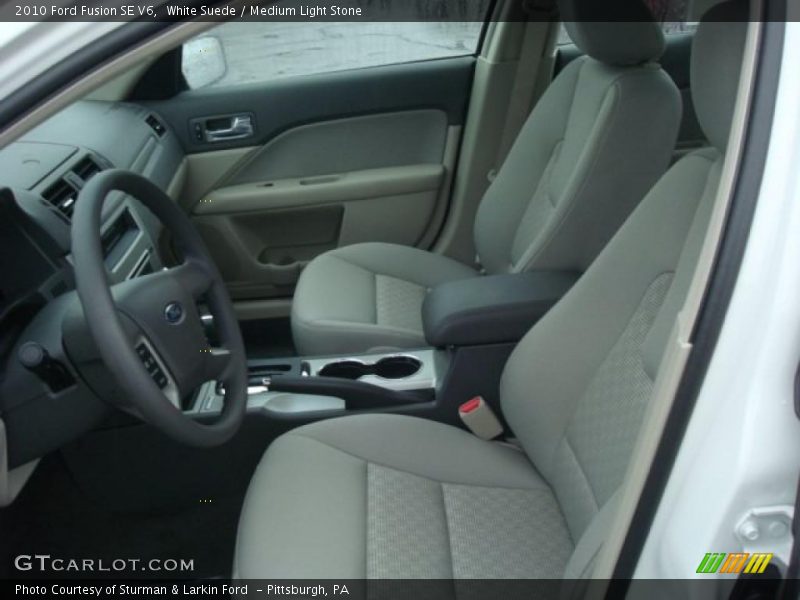 White Suede / Medium Light Stone 2010 Ford Fusion SE V6