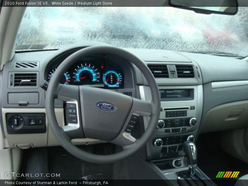 White Suede / Medium Light Stone 2010 Ford Fusion SE V6