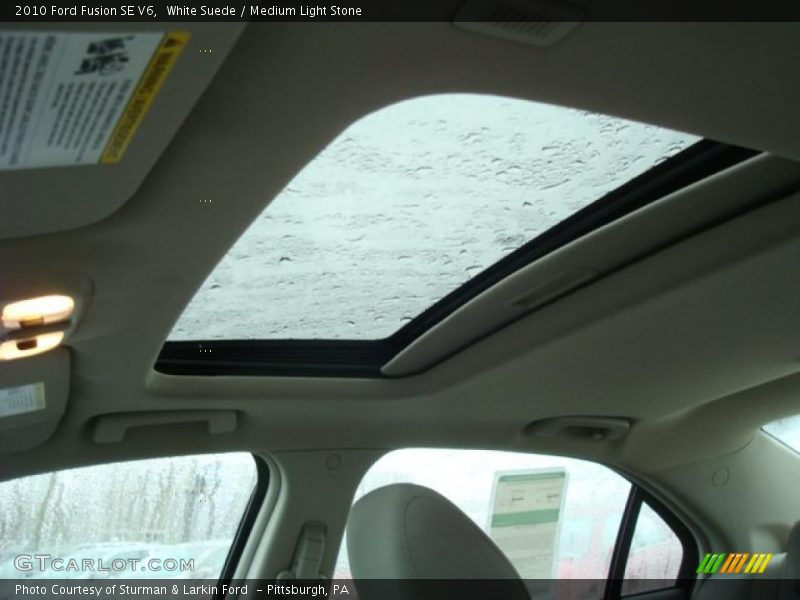 White Suede / Medium Light Stone 2010 Ford Fusion SE V6