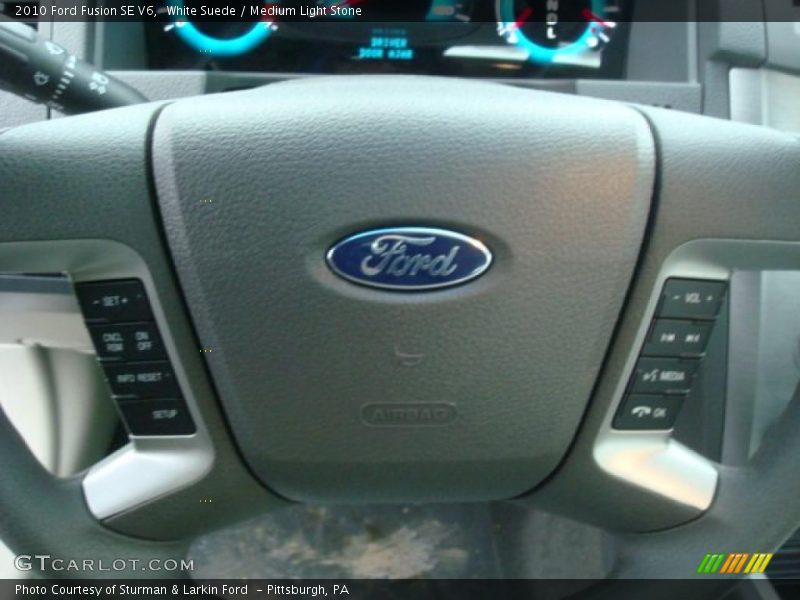 White Suede / Medium Light Stone 2010 Ford Fusion SE V6