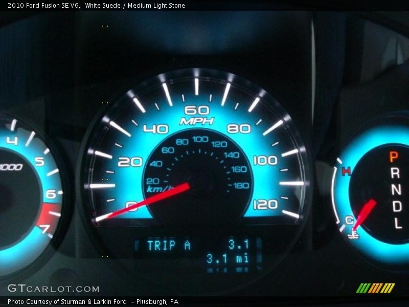 White Suede / Medium Light Stone 2010 Ford Fusion SE V6