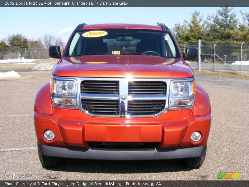 Sunburst Orange Pearl / Dark Slate Gray 2009 Dodge Nitro SE 4x4