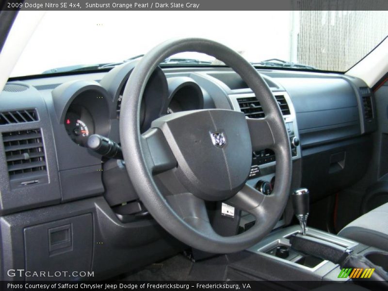 Sunburst Orange Pearl / Dark Slate Gray 2009 Dodge Nitro SE 4x4