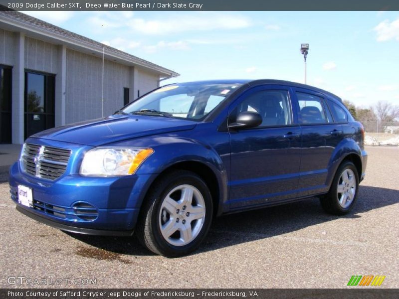 Deep Water Blue Pearl / Dark Slate Gray 2009 Dodge Caliber SXT