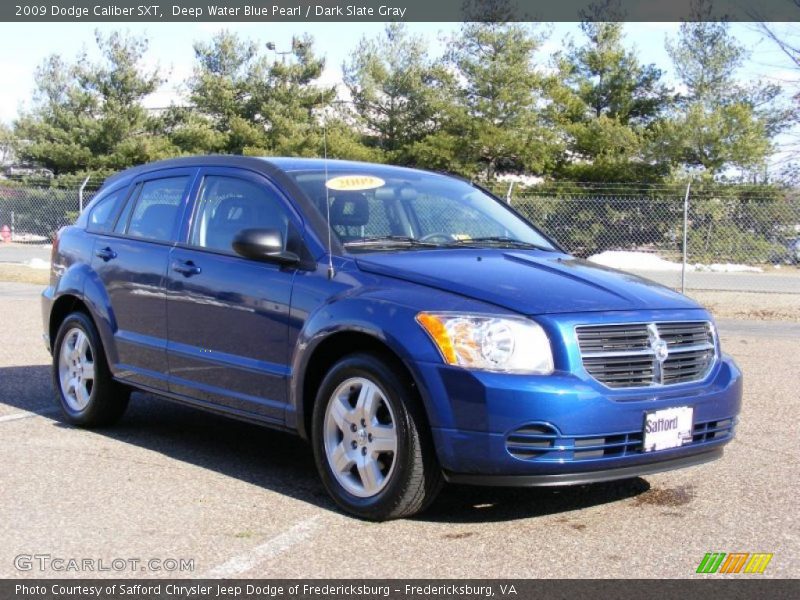 Deep Water Blue Pearl / Dark Slate Gray 2009 Dodge Caliber SXT