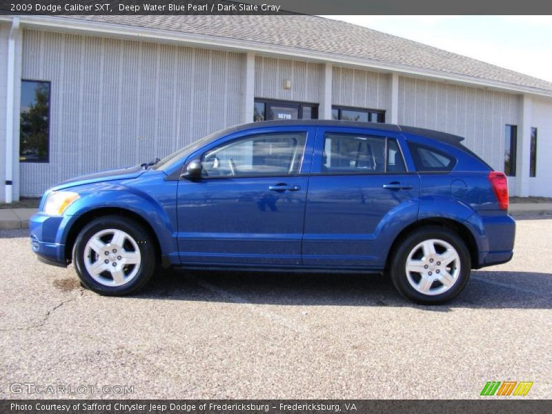 Deep Water Blue Pearl / Dark Slate Gray 2009 Dodge Caliber SXT