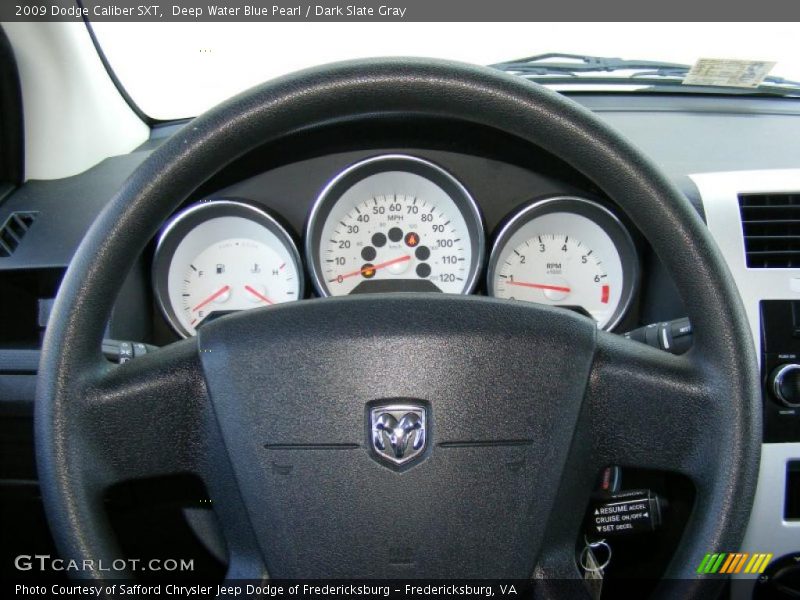 Deep Water Blue Pearl / Dark Slate Gray 2009 Dodge Caliber SXT