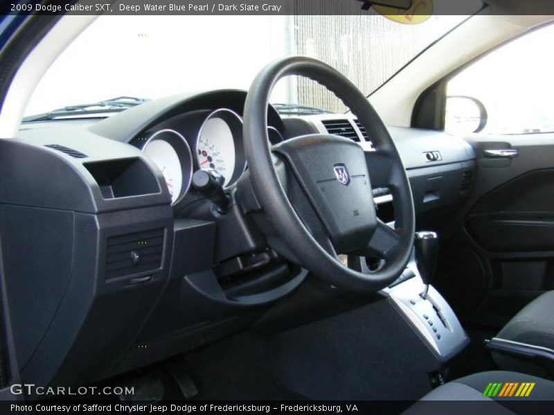 Deep Water Blue Pearl / Dark Slate Gray 2009 Dodge Caliber SXT