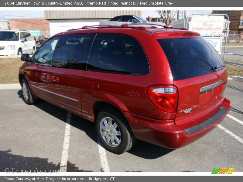 Inferno Red Tinted Pearlcoat / Medium Slate Gray 2004 Chrysler Town & Country Limited AWD