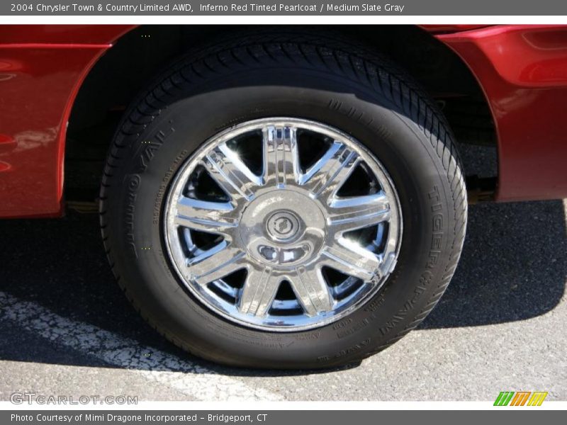 Inferno Red Tinted Pearlcoat / Medium Slate Gray 2004 Chrysler Town & Country Limited AWD