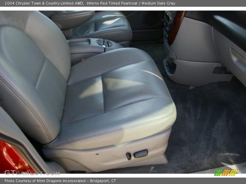 Inferno Red Tinted Pearlcoat / Medium Slate Gray 2004 Chrysler Town & Country Limited AWD