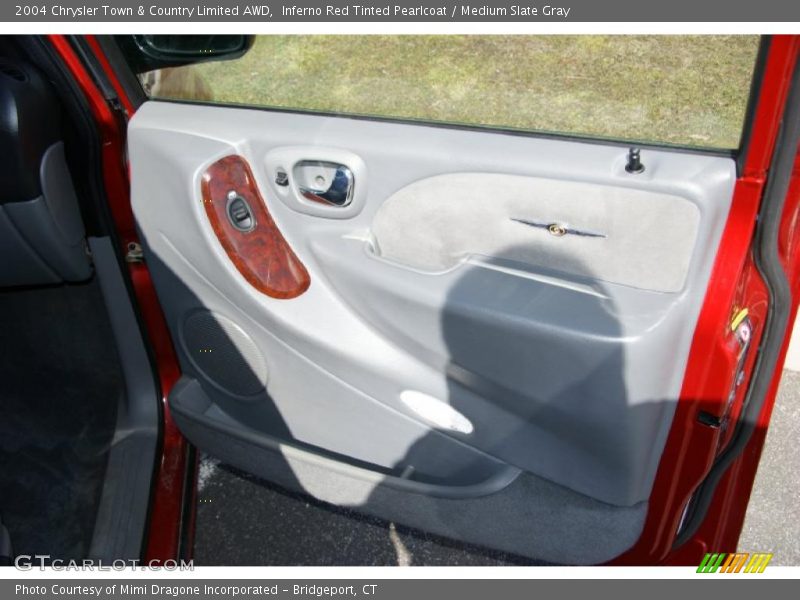 Inferno Red Tinted Pearlcoat / Medium Slate Gray 2004 Chrysler Town & Country Limited AWD
