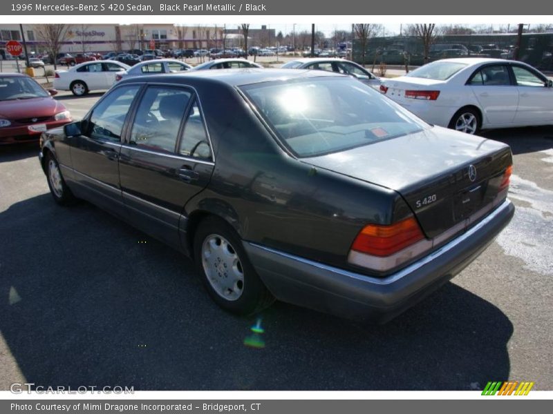 Black Pearl Metallic / Black 1996 Mercedes-Benz S 420 Sedan