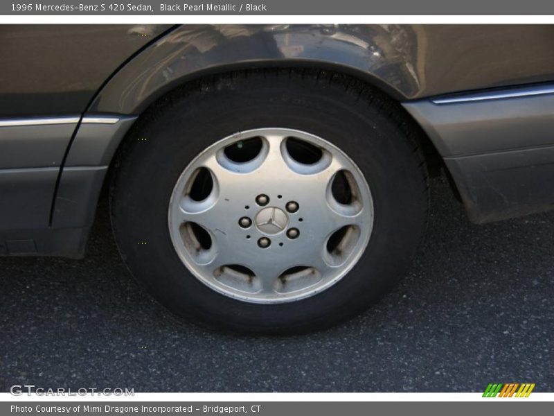 Black Pearl Metallic / Black 1996 Mercedes-Benz S 420 Sedan