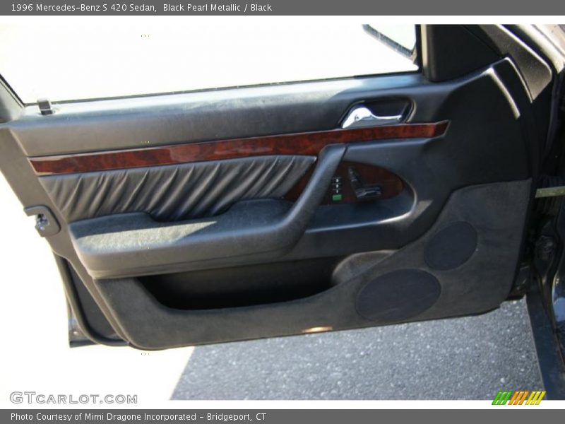 Black Pearl Metallic / Black 1996 Mercedes-Benz S 420 Sedan