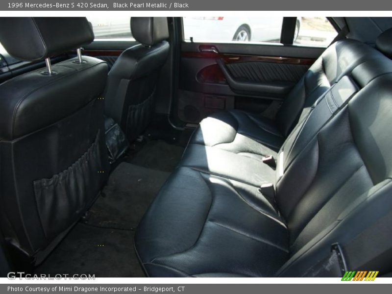 Black Pearl Metallic / Black 1996 Mercedes-Benz S 420 Sedan