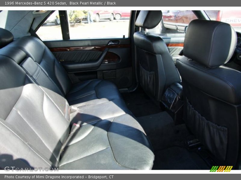 Black Pearl Metallic / Black 1996 Mercedes-Benz S 420 Sedan