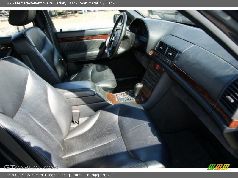 Black Pearl Metallic / Black 1996 Mercedes-Benz S 420 Sedan