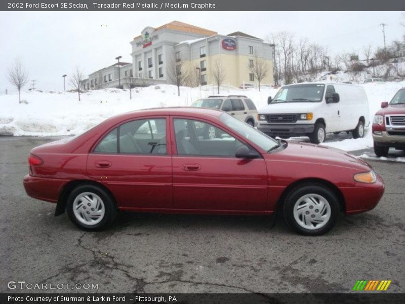 Toreador Red Metallic / Medium Graphite 2002 Ford Escort SE Sedan