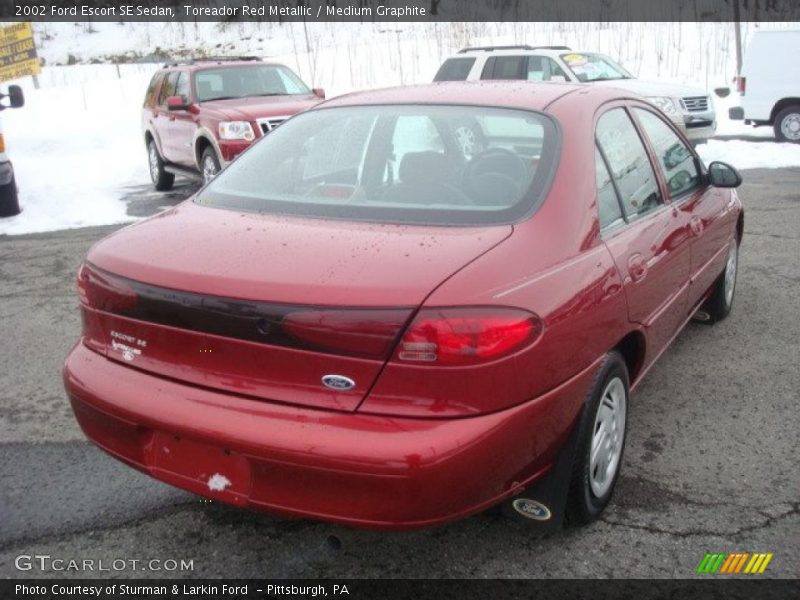 Toreador Red Metallic / Medium Graphite 2002 Ford Escort SE Sedan