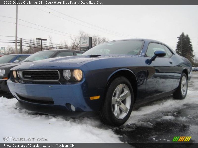 Deep Water Blue Pearl / Dark Slate Gray 2010 Dodge Challenger SE